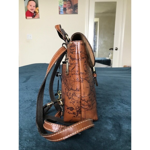 Patricia Nash Vatoni map leather mini Backpack main image 9